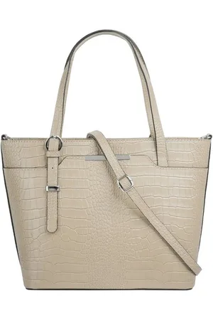 Cluty Henkeltasche, echt Leder, Made in Italy