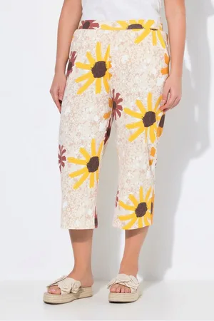Ulla Popken Culotte Jersey-Culotte Sonnenblumen Komfortbund - Verkäufer: Popken Fashion Group