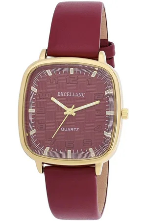 Excellanc Quarzuhr 1900316 Lederimtat, eckig (28 x 26 mm) - Verkäufer: Shaghafi GmbH