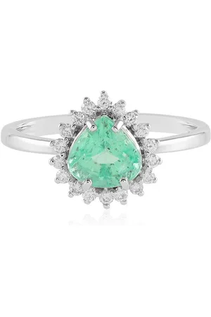 Cavill Diamantring Russischer 1,06ct Smaragd 14K Weißgold Ring, 0,15ct Diamanten (1-tlg) - Verkäufer: Juwelo Deutschland GmbH