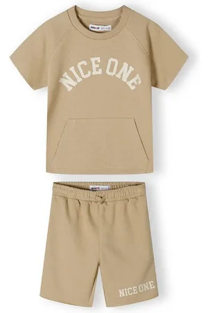 Minoti Sweatanzug Set aus bedrucktem T-Shirt und Shorts (9m-8y) - Verkäufer:
