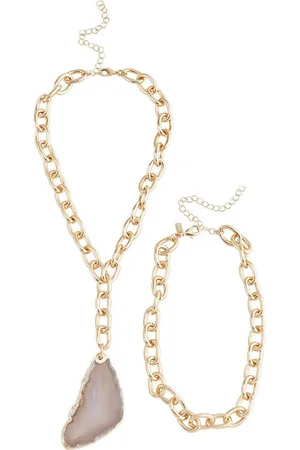 Next Kette mit Anhänger Zweireihige Vintage-Kette mit Halbedelsteinen (1-tlg) - Verkäufer: Germany GmbH