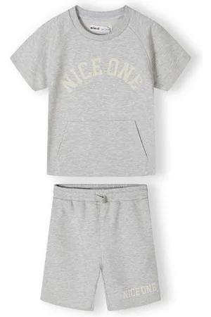 Minoti Sweatanzug Set aus bedrucktem T-Shirt und Shorts (9m-8y) - Verkäufer: