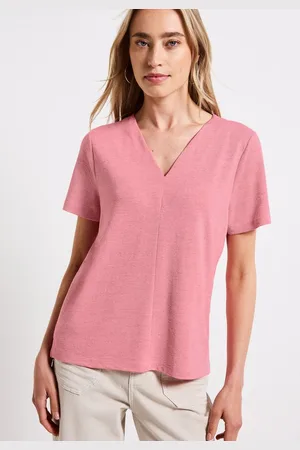 Street one T-Shirt mit V-Ausschnitt