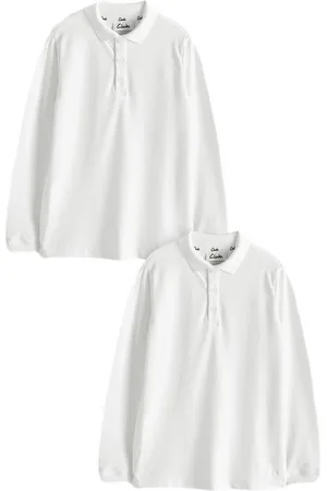 Clarks Langarm-Poloshirt Kurzarm-Poloshirts für Jungen im 2er-Pack (2-tlg) - Verkäufer: Next Germany GmbH