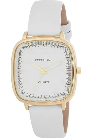 Excellanc Quarzuhr 1900316 Lederimtat, eckig (28 x 26 mm) - Verkäufer: Shaghafi GmbH