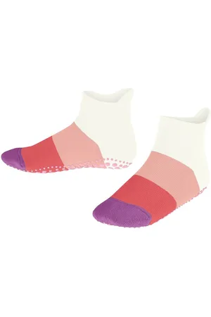 Falke Haussocken Colour Block (1-Paar) mit rutschhemmendem Noppendruck - Verkäufer: