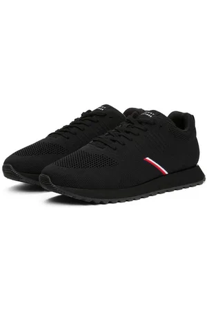 Tommy Hilfiger NEW RUNNER EVA CORPO KNIT Sneaker, Freizeitschuh, Halbschuh, Schnürschuh mit Streifen in Tommy Farben