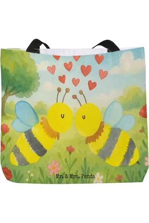 Mr. & Mrs. Panda Shopper Biene Liebe Design - - Geschenk, Tasche, Wespe, Beutel, Freizeit (1-tlg), Kreative Designs - Verkäufer: