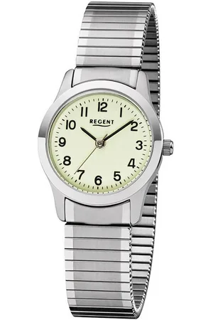 Regent Quarzuhr W0191 - 7565.79.97, Armbanduhr, Damenuhr, Flexband, Zugband, Edelstahlarmband