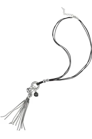 Firetti Kette mit Anhänger mit kleiner Rose und Herz (1-tlg), mit Glasstein