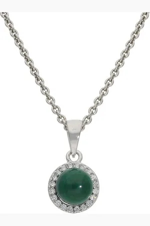 JuwelmaLux Collier Anhänger Silber 925 mit Malachit und Zirkonia JL52-02-0146 - Verkäufer: Juwelier-Bacak