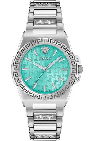 VERSACE Quarzuhr GRECA REACTION LADY VE0D00325, Armbanduhr, Damenuhr, Swiss Made, Edelstahlarmband, analog