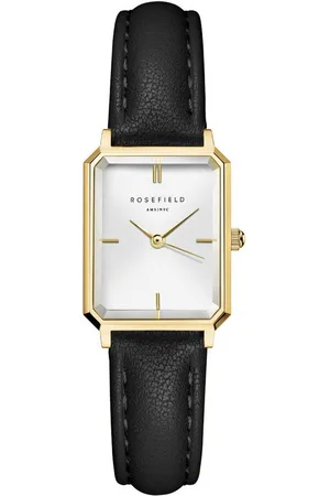 ROSEFIELD Quarzuhr Quarz Octagon XS Schwarz/Goldfarben - Verkäufer: uhrcenter