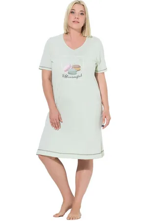 Ulla Popken Bigshirt Bigshirt Süßigkeitenmotiv Herzausschnitt Halbarm - Verkäufer: Popken Fashion Group