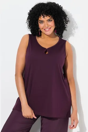 Ulla Popken Longtop Top Cut-Out A-Linie Herzausschnitt ärmellos - Verkäufer: Popken Fashion Group
