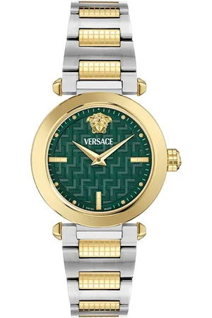 VERSACE Quarzuhr GREEK VE5B00525, Armbanduhr, Damenuhr, Swiss Made, Edelstahlarmband, analog