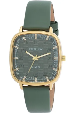 Excellanc Quarzuhr 1900316 Lederimtat, eckig (28 x 26 mm) - Verkäufer: Shaghafi GmbH