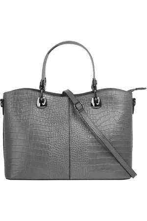 Cluty Henkeltasche, echt Leder, Made in Italy