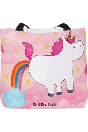Mr. & Mrs. Panda Shopper Einhorn Pupsen Design - - Geschenk, Schulbeutel, Spaß, Einkaufst (1-tlg), Einzigartiges Design - Verkäufer: