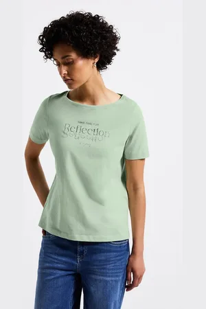 Street one T-Shirt aus reiner Baumwolle