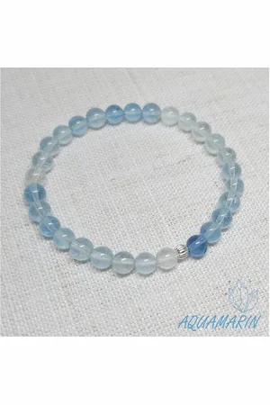 Golden Armband Natürliches Aquamarin Armband März Geburtsstein, Geschenk für Sie - Verkäufer: Touch GmbH