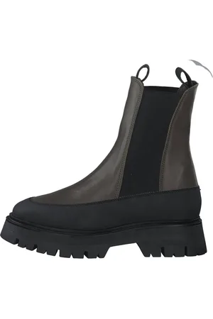 Tamaris Damen Chelsea Boots 1-25461-29-710 OLIVE/BLACK Stiefelette - Verkäufer: DerSchuhhaendler