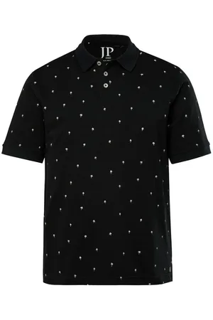 JP 1880 Poloshirt Poloshirt Halbarm Piqué Minimal Print - Verkäufer: Popken Fashion Group