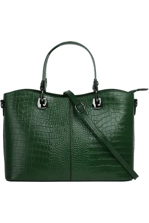 Cluty Henkeltasche, echt Leder, Made in Italy