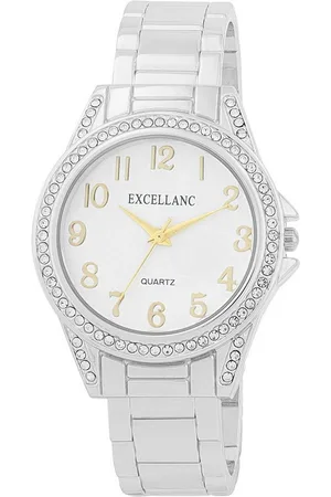 Excellanc Quarzuhr 1800263 Spangenuhr mit Metallarmband und Similibesatz, modern - Verkäufer: Shaghafi GmbH