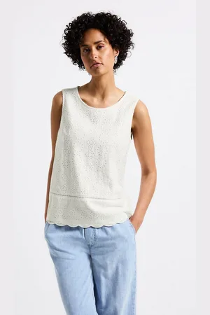 Street one Rundhalsshirt aus softem Materialmix