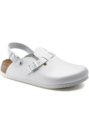 Birkenstock Clog Kay Superlauf, Naturleder, weiß Pantolette - Verkäufer: Dönges