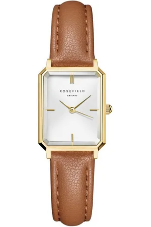 ROSEFIELD Quarzuhr Quarz Octagon XS Braun/Goldfarben - Verkäufer: uhrcenter