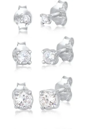 Elli Ohrring-Set Ohrringe Stecker Zirkonia Basic 3er Set 925 Silber - Verkäufer: JULIE & GRACE GmbH