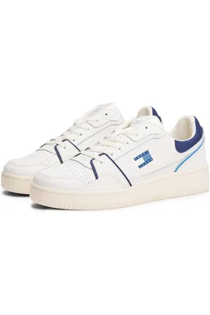 Tommy Hilfiger TJM RETRO BASKET Plateausneaker, Freizeitschuh, Halbschuh, Schnürer mit Kontrast-Details