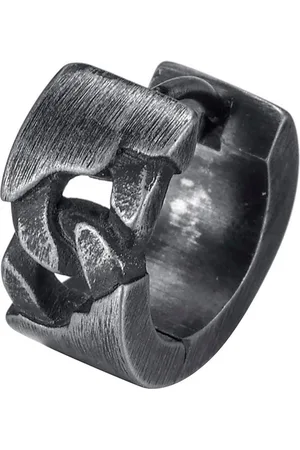 Firetti Single-Creole Schmuck Geschenk Edelstahl Ohrschmuck Ohrring Panzerkette Vintage