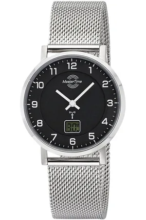 Master Time Funkuhr Advanced MTLS-10738-22M, Quarzuhr, Armbanduhr, Damenuhr, Edelstahlarmband, analog, digital