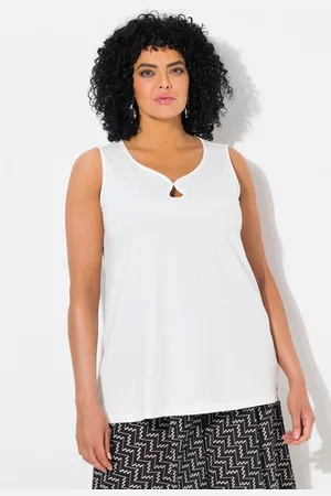 Ulla Popken Longtop Top Cut-Out A-Linie Herzausschnitt ärmellos - Verkäufer: Popken Fashion Group