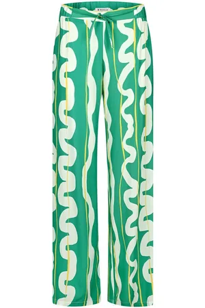 Bicalla Culotte Palazzo Print - 12/green-white (1-tlg) - Verkäufer: SENSCOIN GmbH