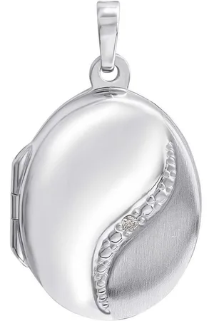 Firetti Kettenanhänger Schmuck Geschenk Silber 925 Halsschmuck Anhänger Medaillon, mit Zirkonia (synth)
