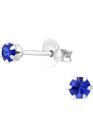 Bungsa Ohrring-Set Ohrstecker LA CRYSTALE mit europäischen Kristallen 3mm aus 925 Silber (1 Paar (2 Stück), 2-tlg), Ohrschmuck Ohrringe - Verkäufer:
