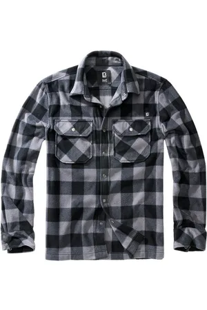 Brandit Langarmhemd Herren Jeff Fleece Shirt Long Sleeve (1-tlg)
