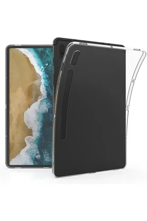 kwmobile Etui Hülle für Samsung Galaxy Tab S7 FE, Silikon Case transparent - Tablet Cover Tablethülle gummiert - Verkäufer: SellerX Commerce