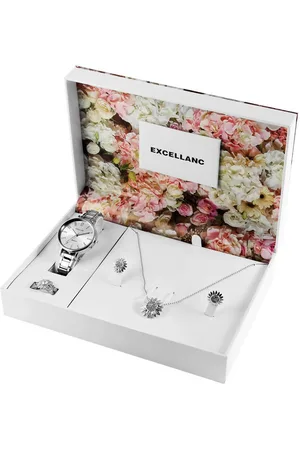 Excellanc Schmuckset 1800219 Damen Geschenkset mit Uhr, Halskette, (Einzeln, inkl. Schmuckbox) - Verkäufer: Shaghafi GmbH