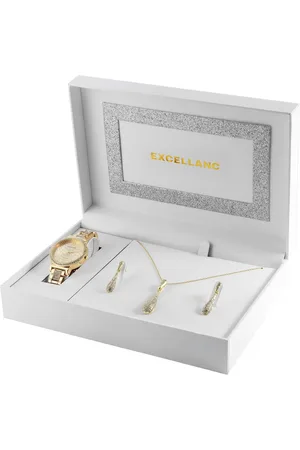 Excellanc Schmuckset EX0537 Geschenkset mit Damenuhr, Halskette und (Einzeln, inkl. Schmuckbox), Damen Geschenkset - Verkäufer: Shaghafi GmbH