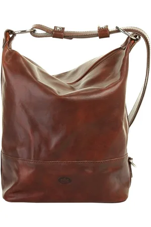 Piké Cityrucksack, echt Leder, Made in Italy