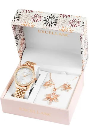 Excellanc Schmuckset 1800233 Geschenkset mit Damenarmbanduhr, Halskette und (Einzeln) - Verkäufer: Shaghafi GmbH
