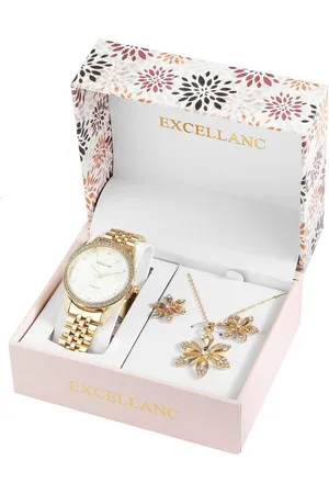Excellanc Schmuckset 1800233 Geschenkset mit Damenarmbanduhr, Halskette und (Einzeln) - Verkäufer: Shaghafi GmbH