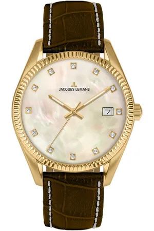 Jacques Lemans Quarzuhr Braun/Goldfarben - Verkäufer: uhrcenter