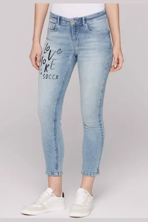 Soccx Slim-fit-Jeans mit verkürztem Bein